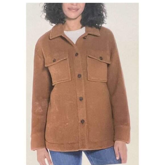 Weatherproof Women's Brown Sherpa Shirt Jacket / Various Sizes - Picture 3 of 4